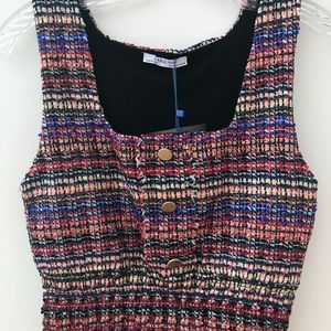 Zara Circular Vest S NWT top